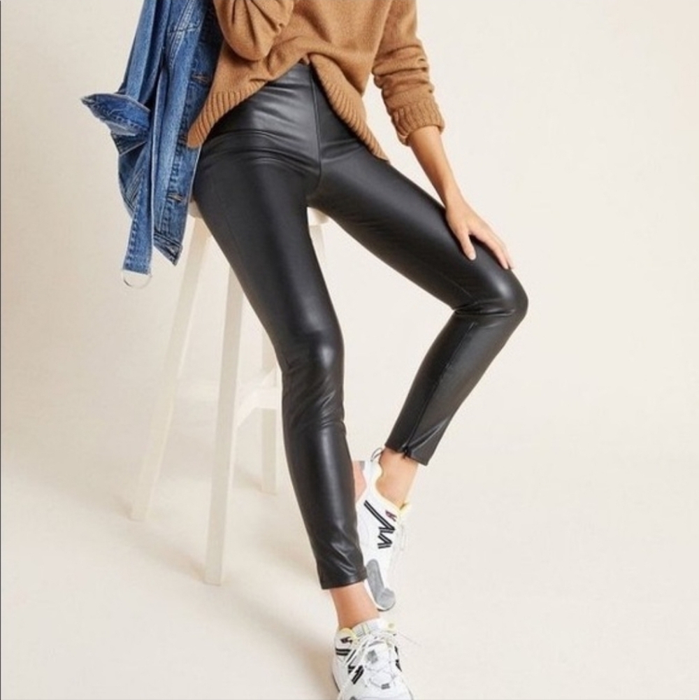 NEW VELVET by GRAHAM & SPENCER Berdine Faux Leather Leggings - Picture 6 of 12